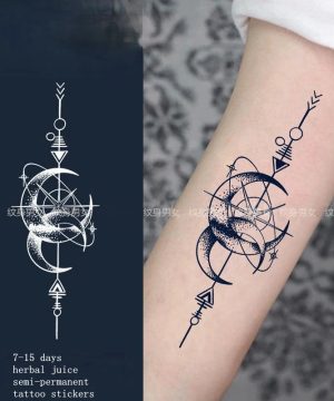 Gothic Temporäre Tattoo Sticker – Wasserdicht & Langanhaltend