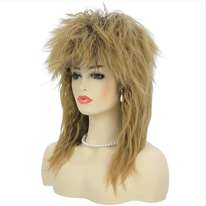 Gothic 80s Tina Diva Perücke – Blonde Rock Mullet Wig – Bild 2