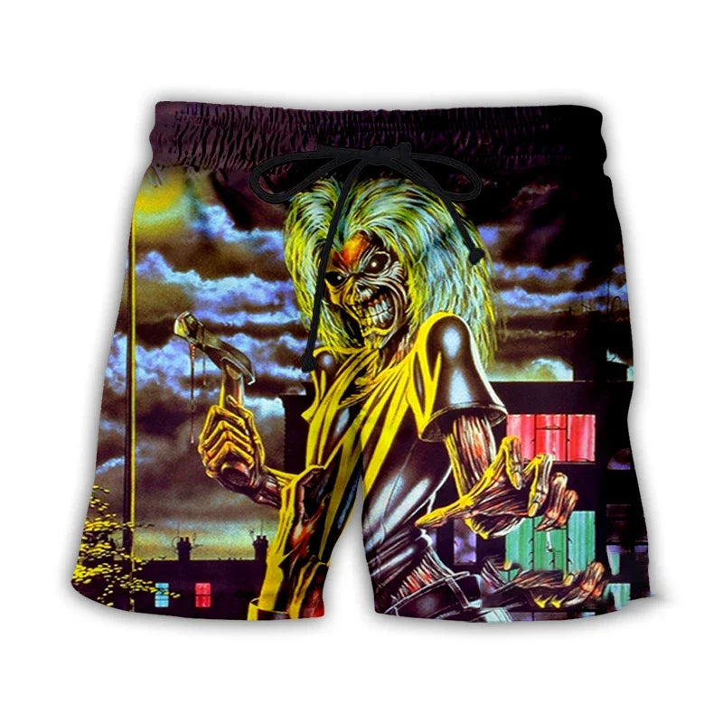 Gothic Vintage Skull Shorts – Sommer Streetwear Herren – Bild 20
