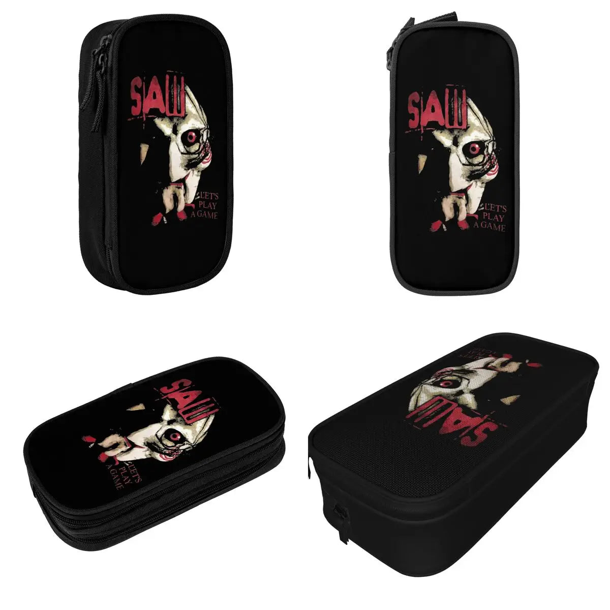 Gothic Federmäppchen groß – Horror Design, doppellagig – Bild 2