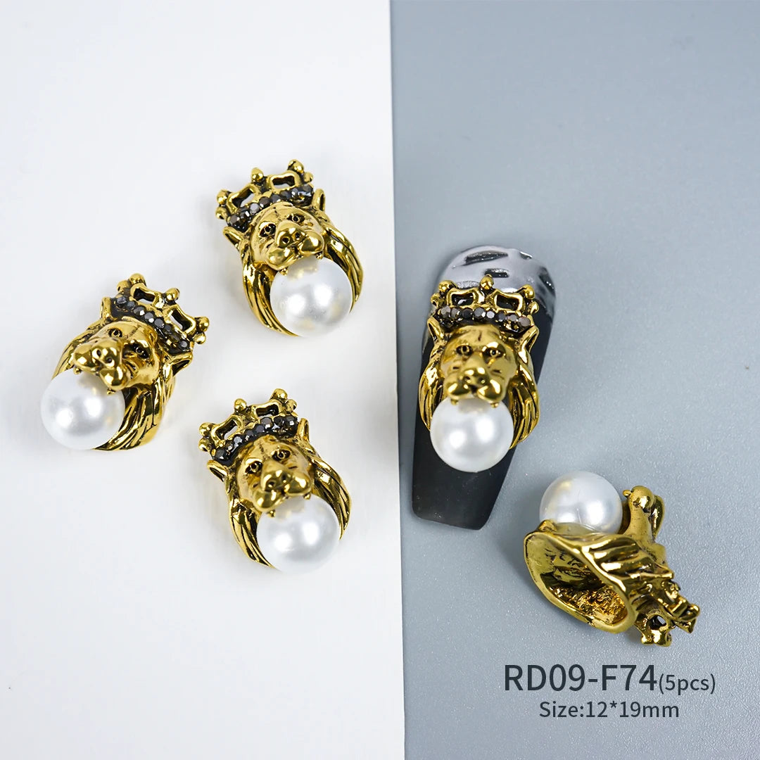 Gothic Halloween Nail Charms mit Totenkopf & Zirkonia 3D – Bild 41