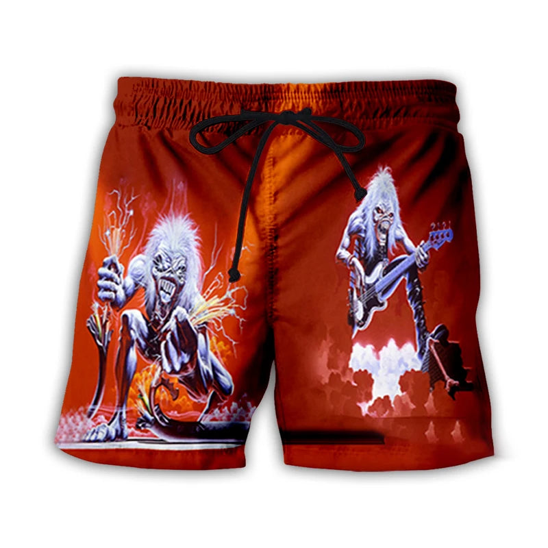 Gothic Vintage Skull Shorts – Sommer Streetwear Herren – Bild 13