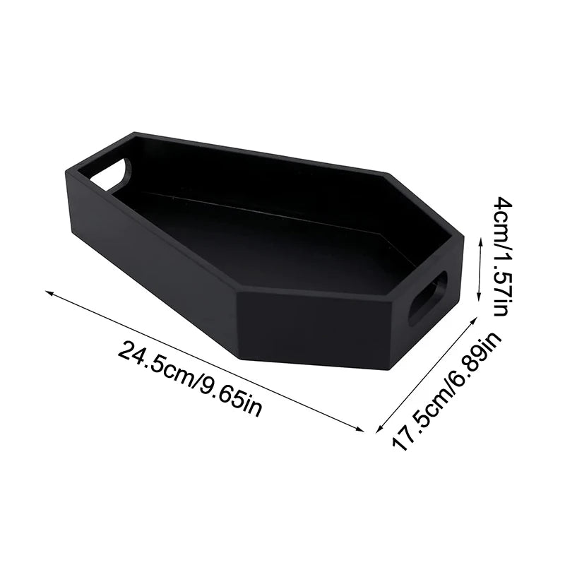 Gothic Coffin Deko-Holztablett für Halloween & Alltag – Bild 6