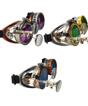 Gothic Steampunk Brille im Vintage Stil für Cosplay-Partys