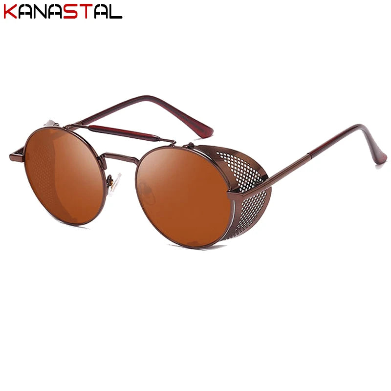 Gothic Steampunk Sonnenbrille mit UV-Schutz für Herren – Bild 6