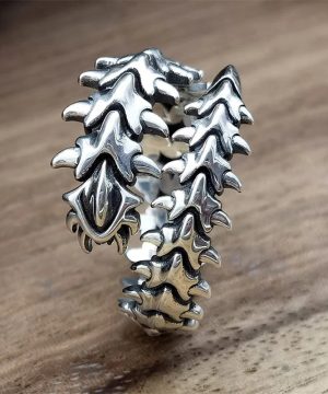 Gothic Punk Ring für Paare – Geometrisches Design