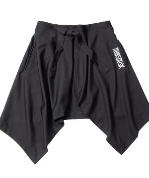 Gothic Streetwear Harem Shorts mit Faltenrock Design