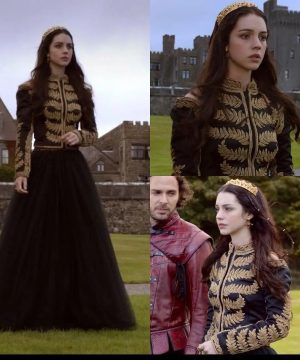 Gothic Steampunk Kleid Set Queen Mary Tudor Kostüm Damen