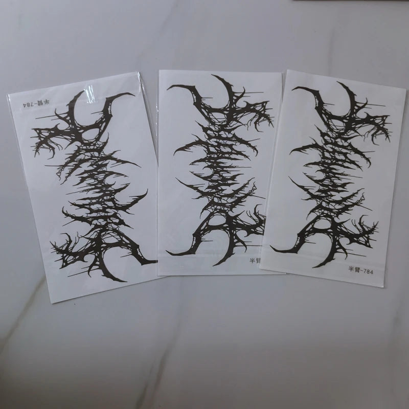 Gothic Temporary Tattoo Sticker – Wasserdicht & Langanhaltend – Bild 5