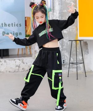 Maedchen Gothic Streetwear Set Cargo Hose 038 Crop Top