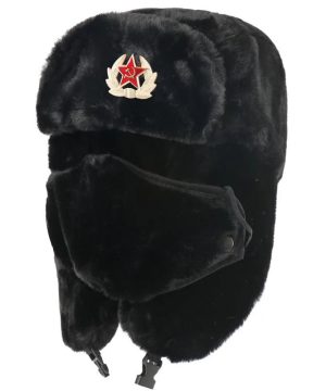 Gothic Wintermütze mit Ohrenklappen & abnehmbarer Maske