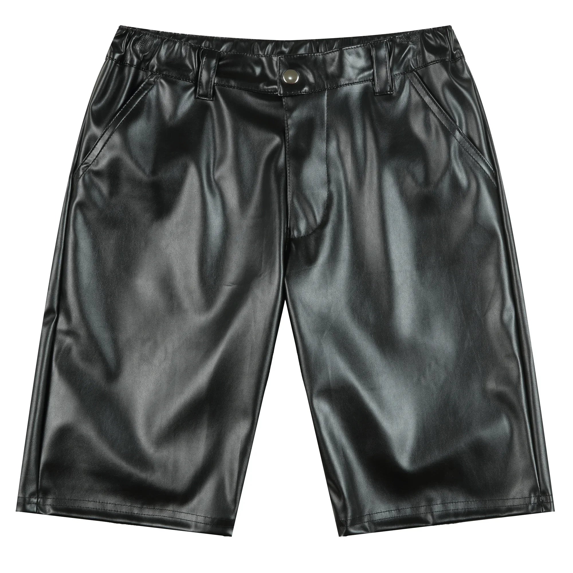 Gothic Herren Shorts aus PU-Leder – Sommer Clubwear – Bild 5