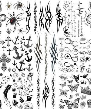 Wasserdichtes Gothic Tattoo für Männer & Frauen AQ-062