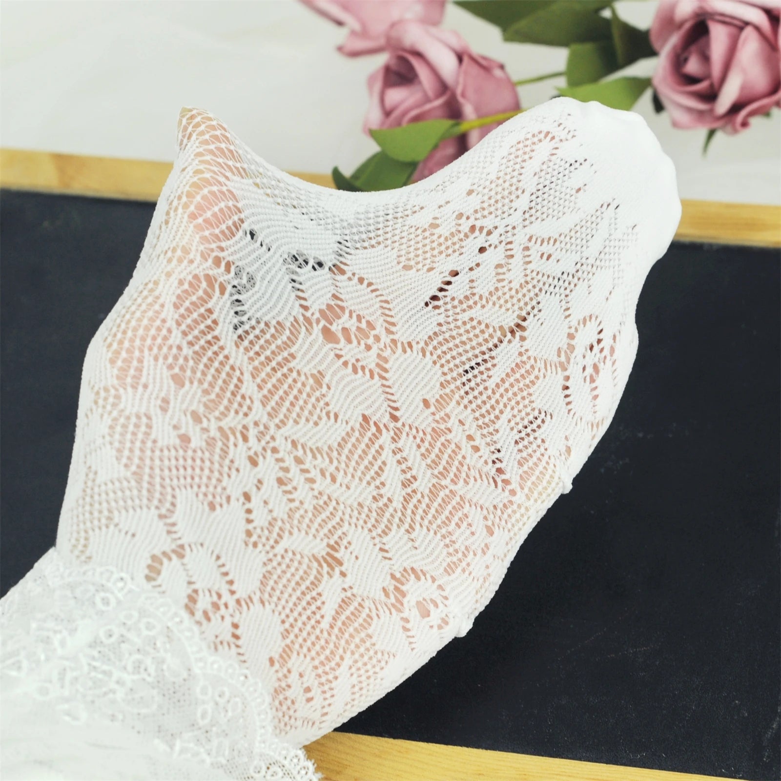 Gothic Mesh Ruffle Ankle Socks für Damen – Lolita Stil – Bild 2