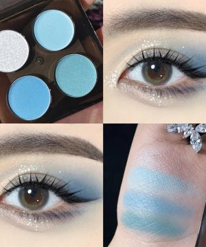 Gothic Glitter Lidschattenpalette – 4 schimmernde Farben