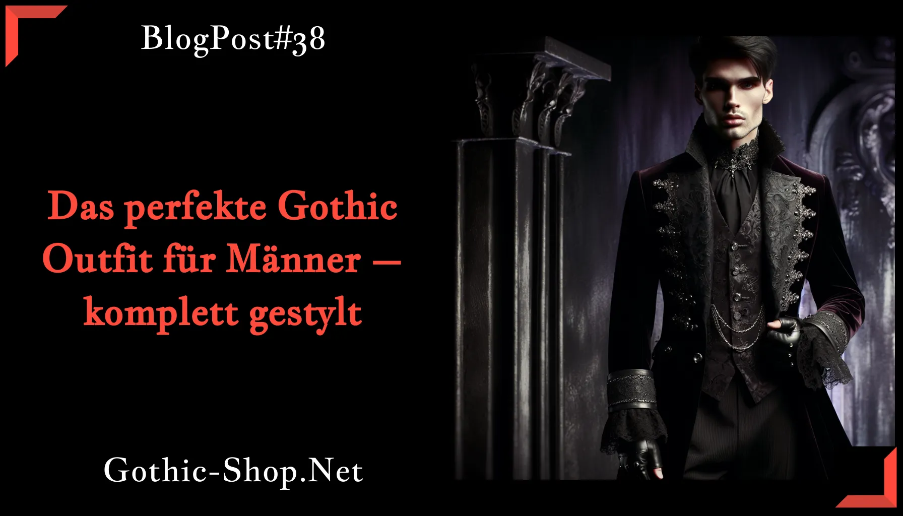 Das perfekte Gothic Outfit für Männer – komplett gestylt