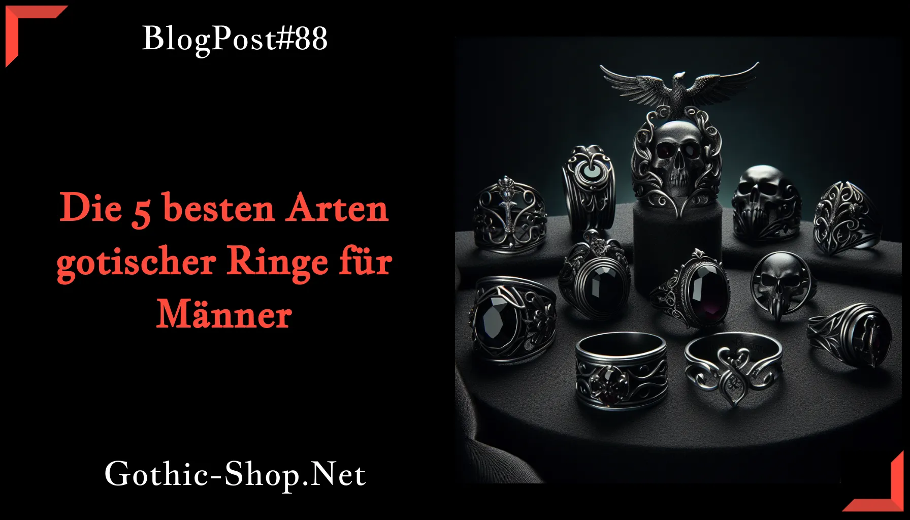 Die 5 besten Arten gotischer Ringe für Männer