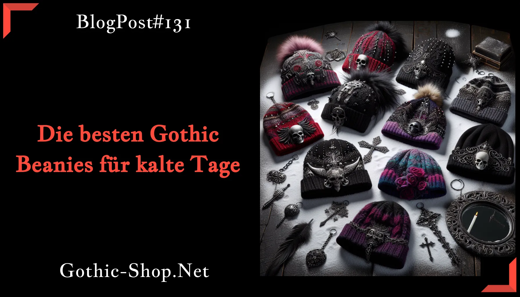 Die besten Gothic Beanies für kalte Tage