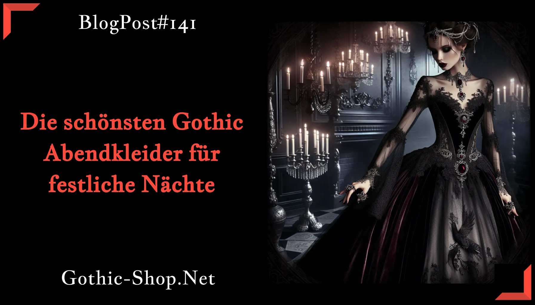 Die schönsten Gothic Abendkleider für festliche Nächte