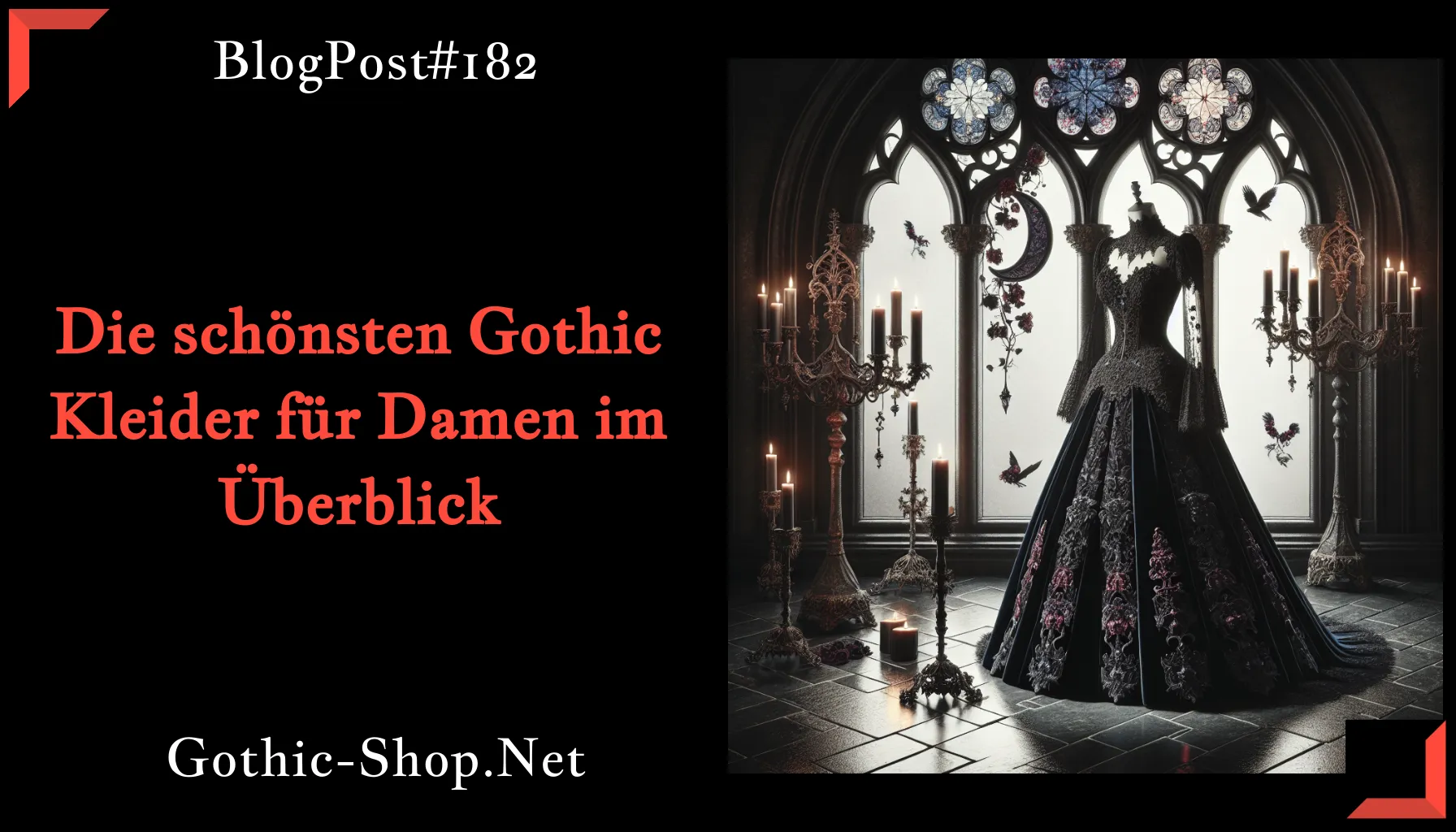 Die schönsten Gothic Kleider für Damen im Überblick