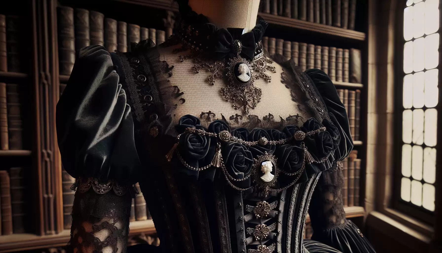 Dunkle Eleganz im Detail