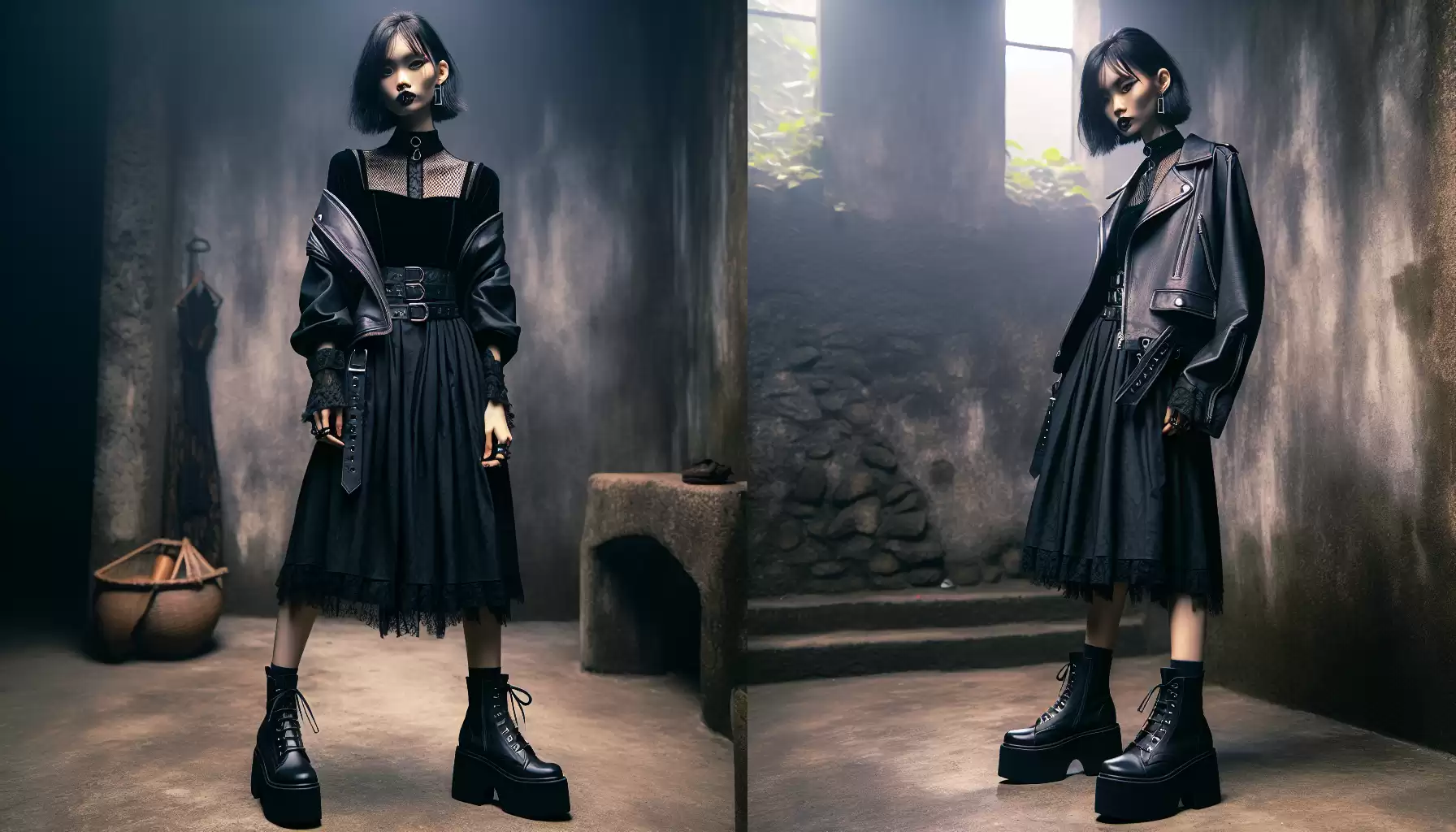 Düsterer Gothic Look