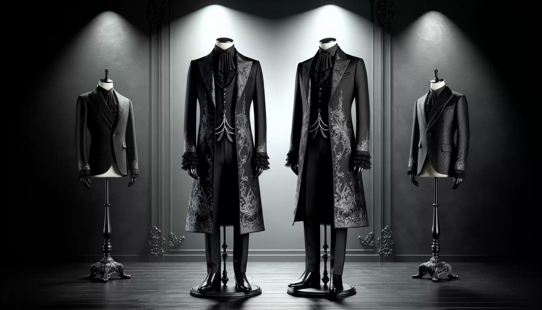 Eleganter Herrenanzug im Gothic-Stil