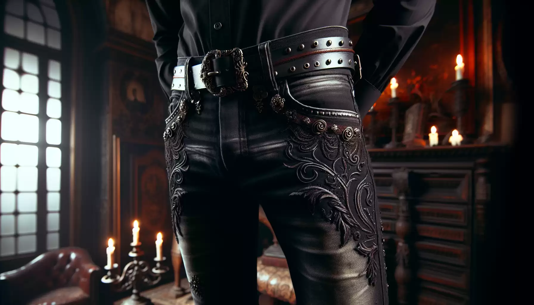 Elegante Gothic Jeans
