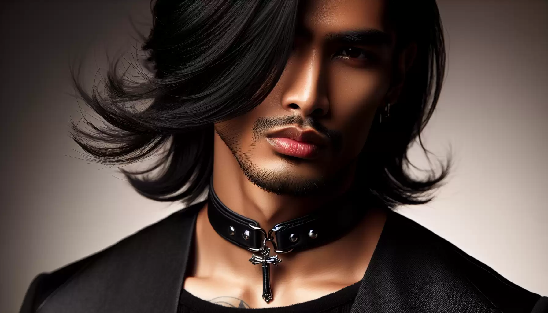 Elegante Gotik-Frisur