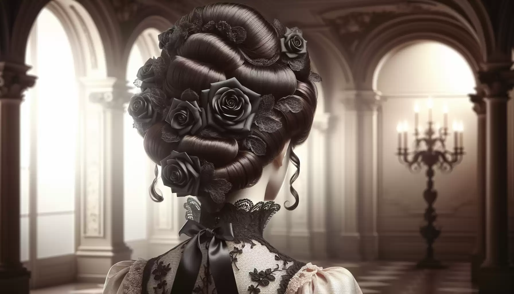 Elegante Viktorianische Haarpracht