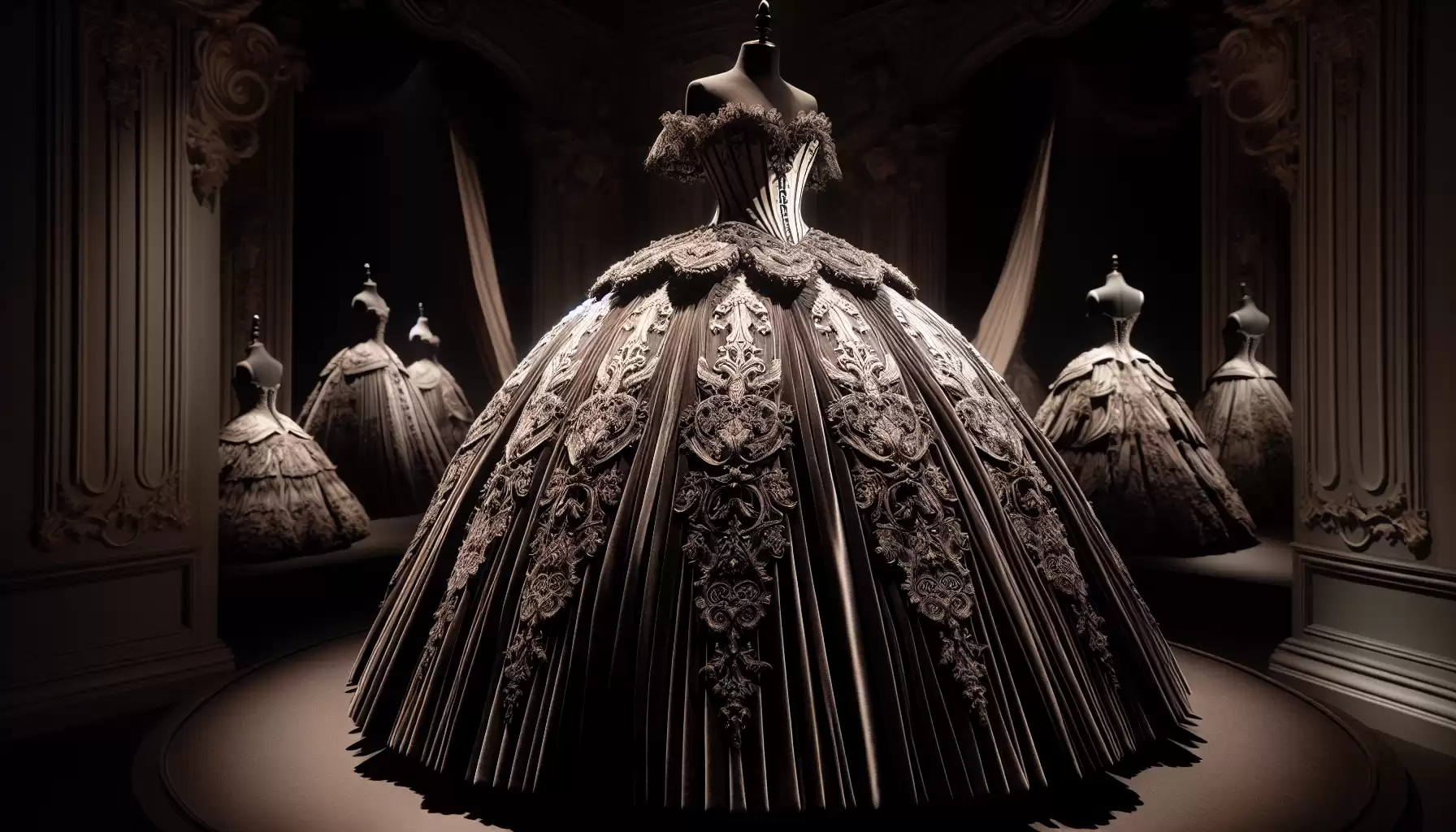 Elegantes Gothic Ballkleid