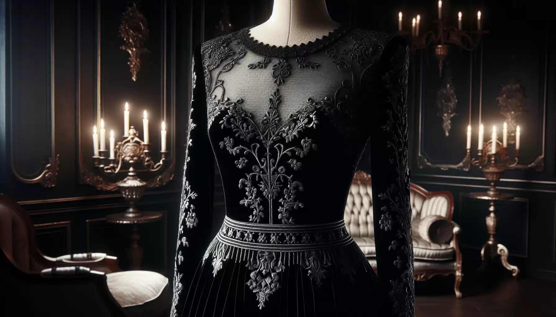 Elegantes Gothic-Kleid
