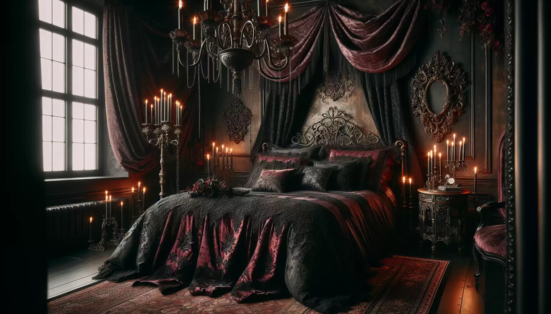 Gotisches Schlafzimmer Design