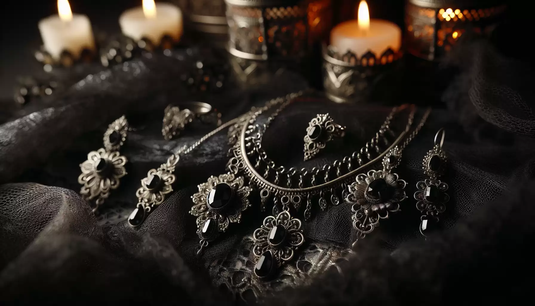 Schmuck für Goth-Braut