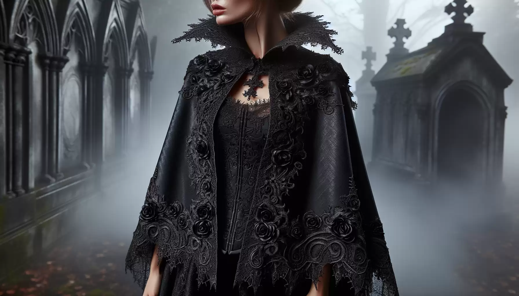 Romantischer Gotik-Cape