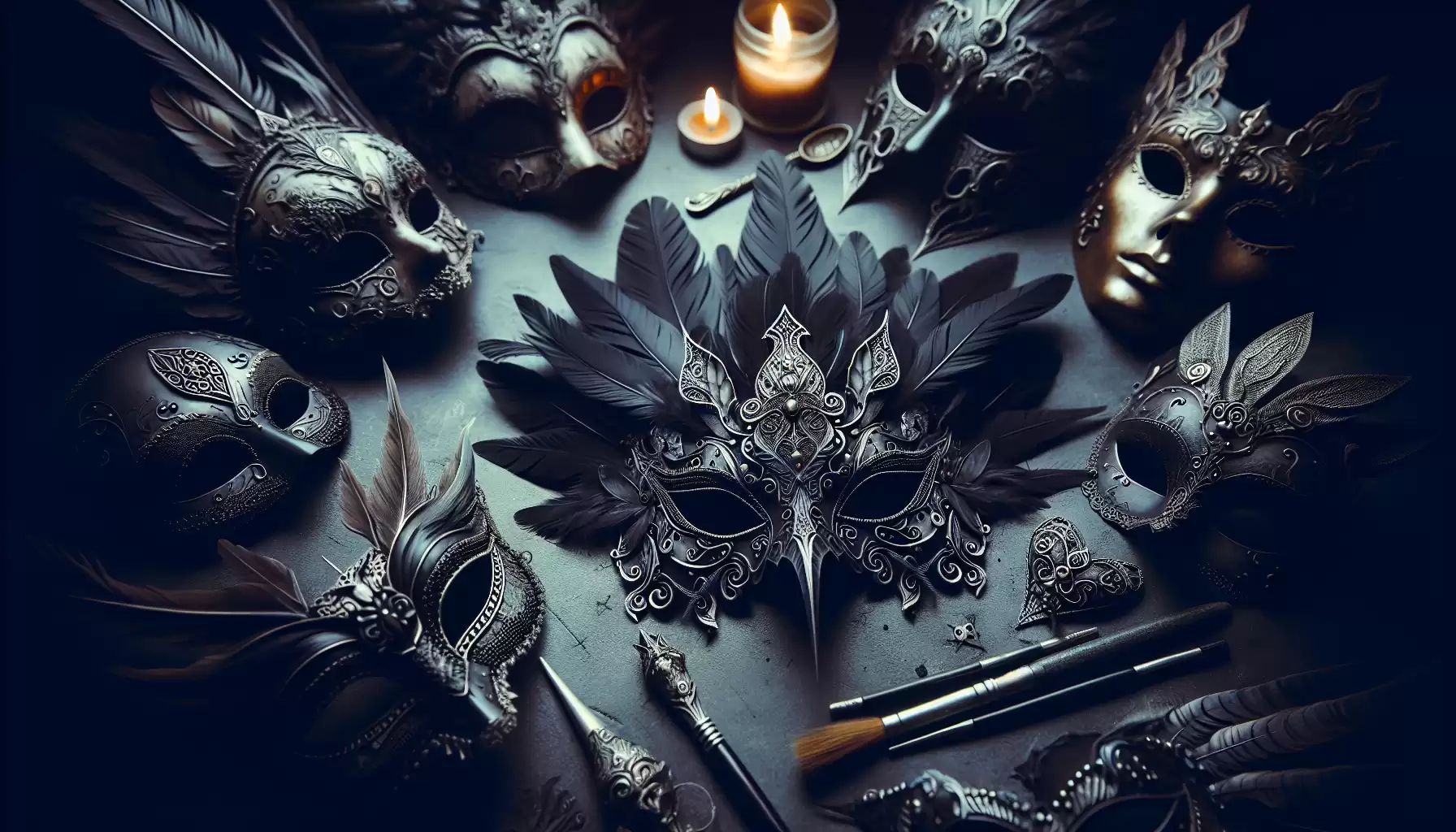 Gothic Halloween Masken
