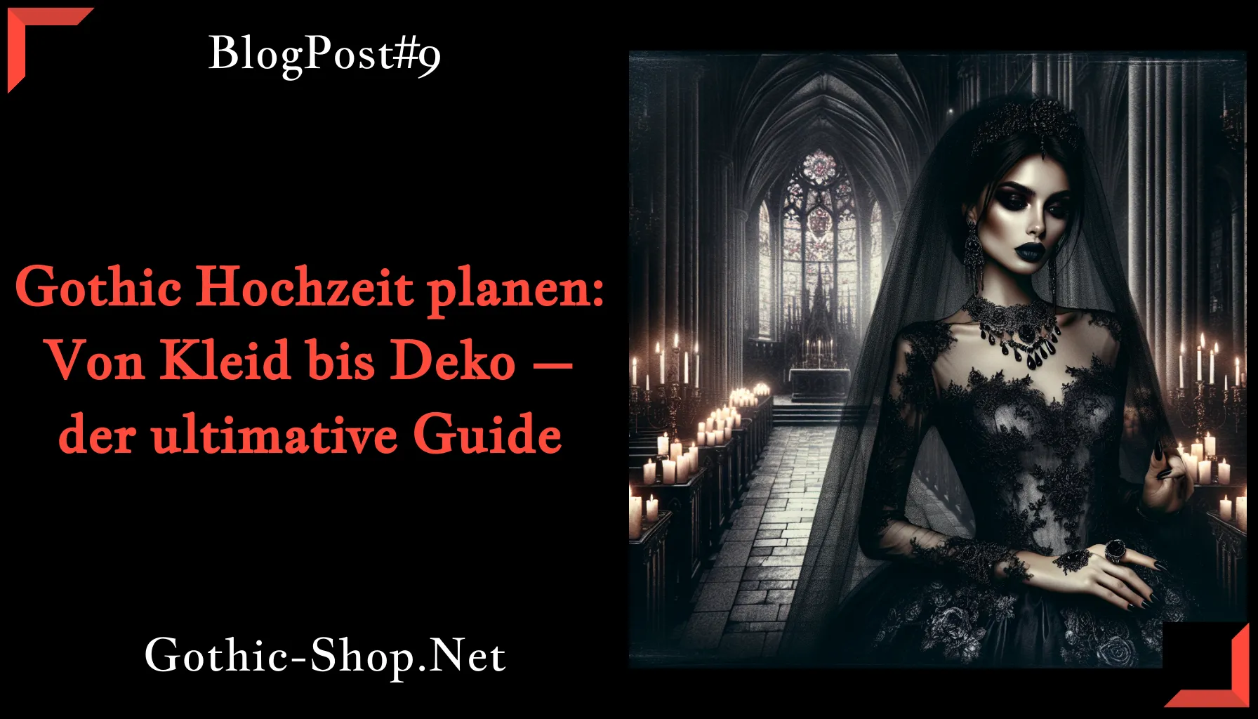 Gothic Hochzeit planen: Von Kleid bis Deko – der ultimative Guide