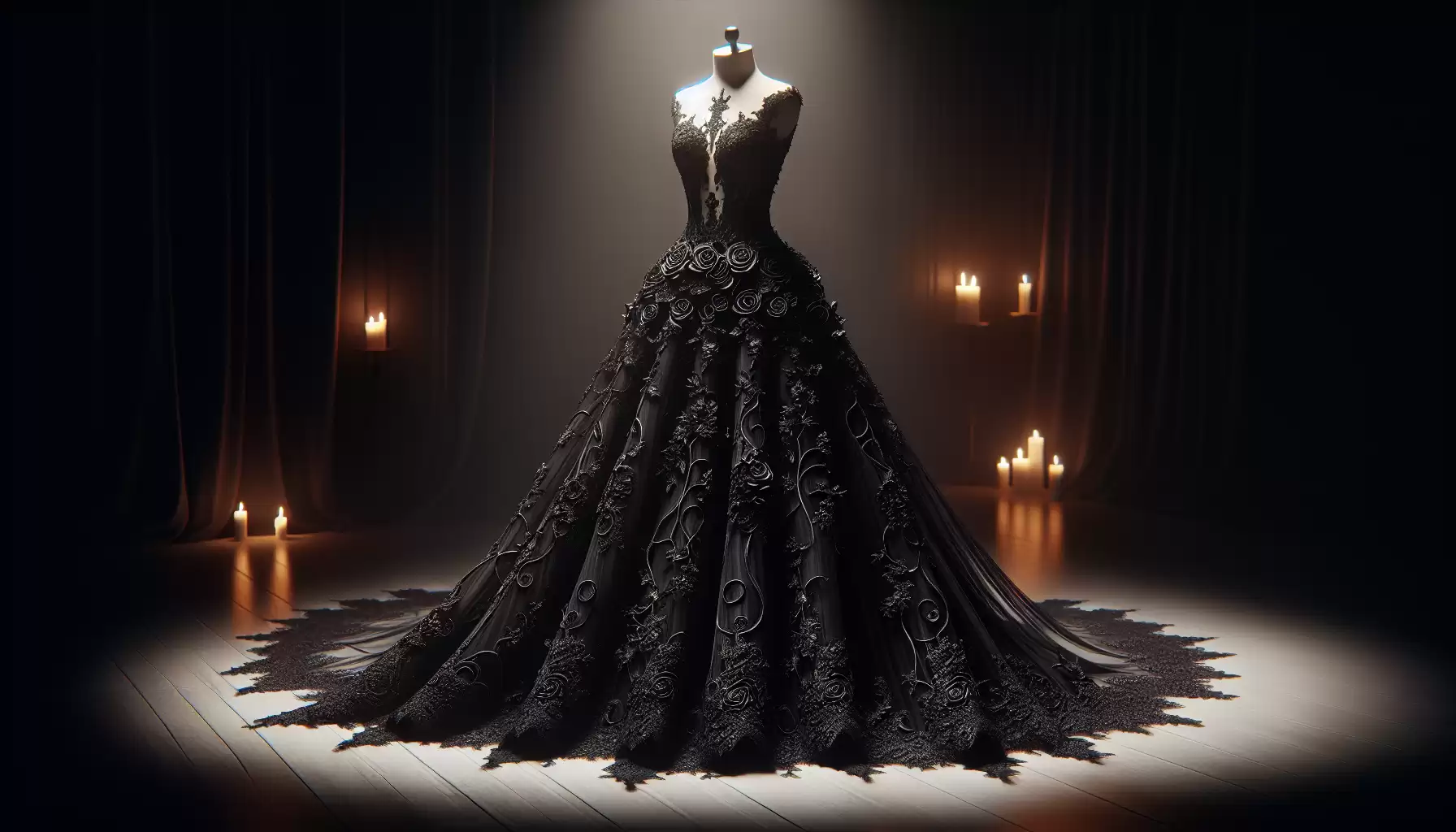 Gothic Hochzeitskleid Spitze