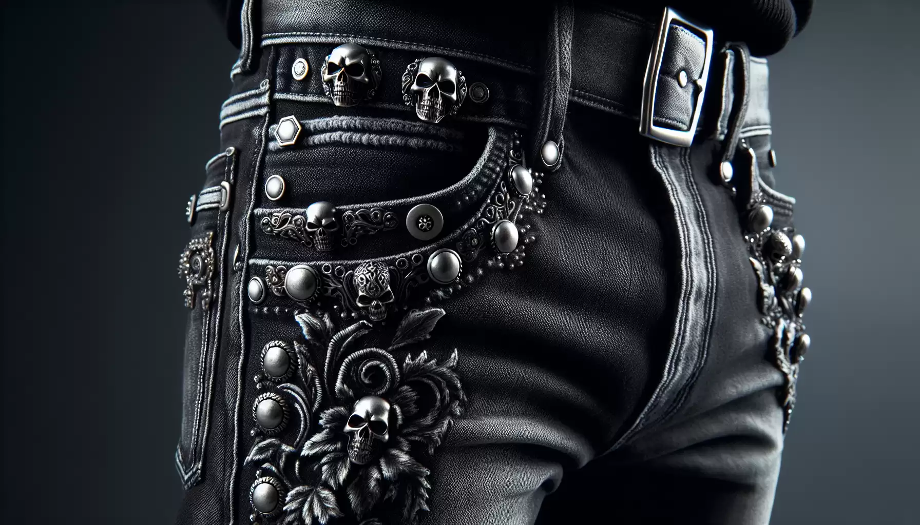 Detail von Gothic Jeans