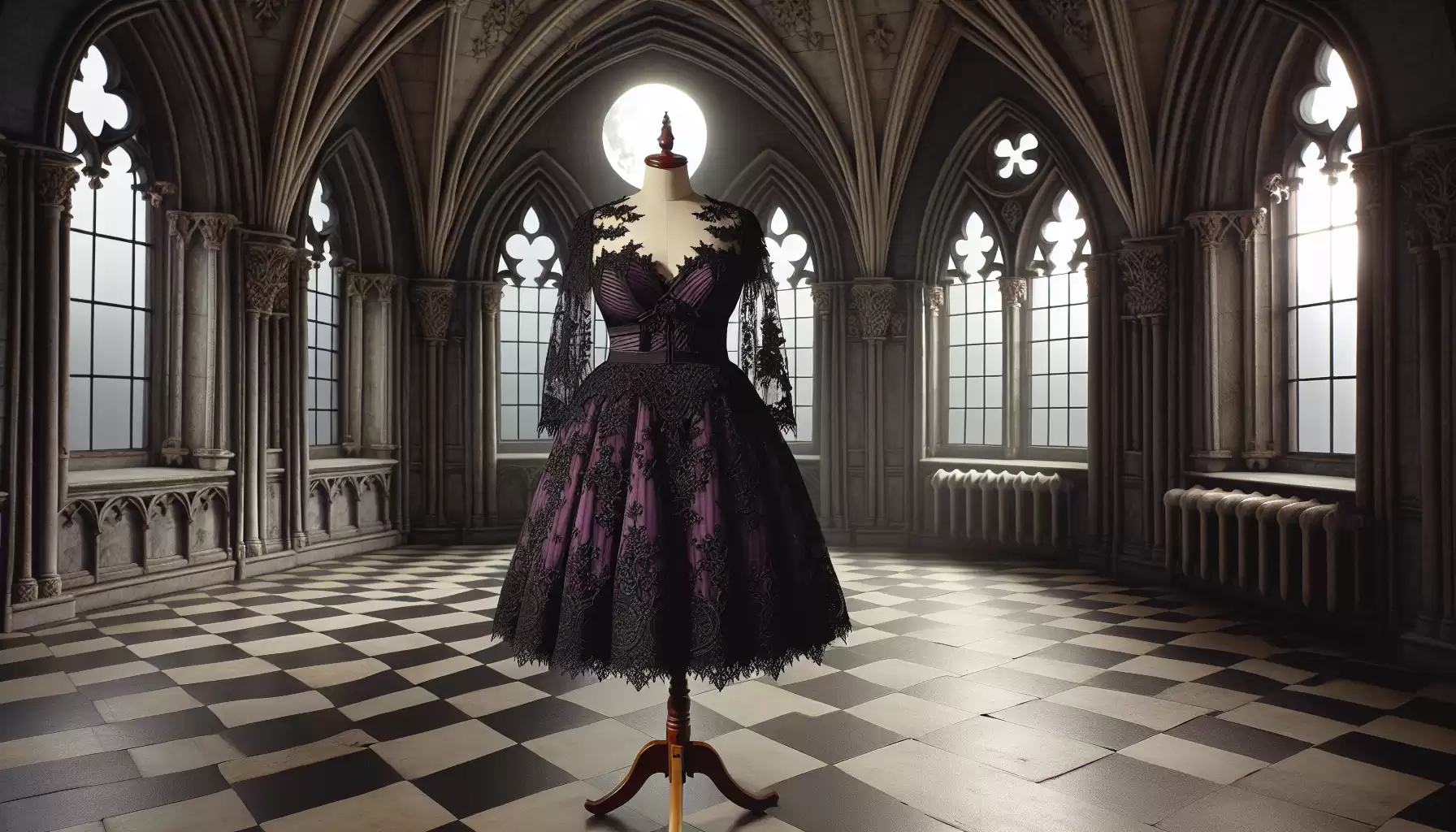 Spitzenkleid in großer Größe