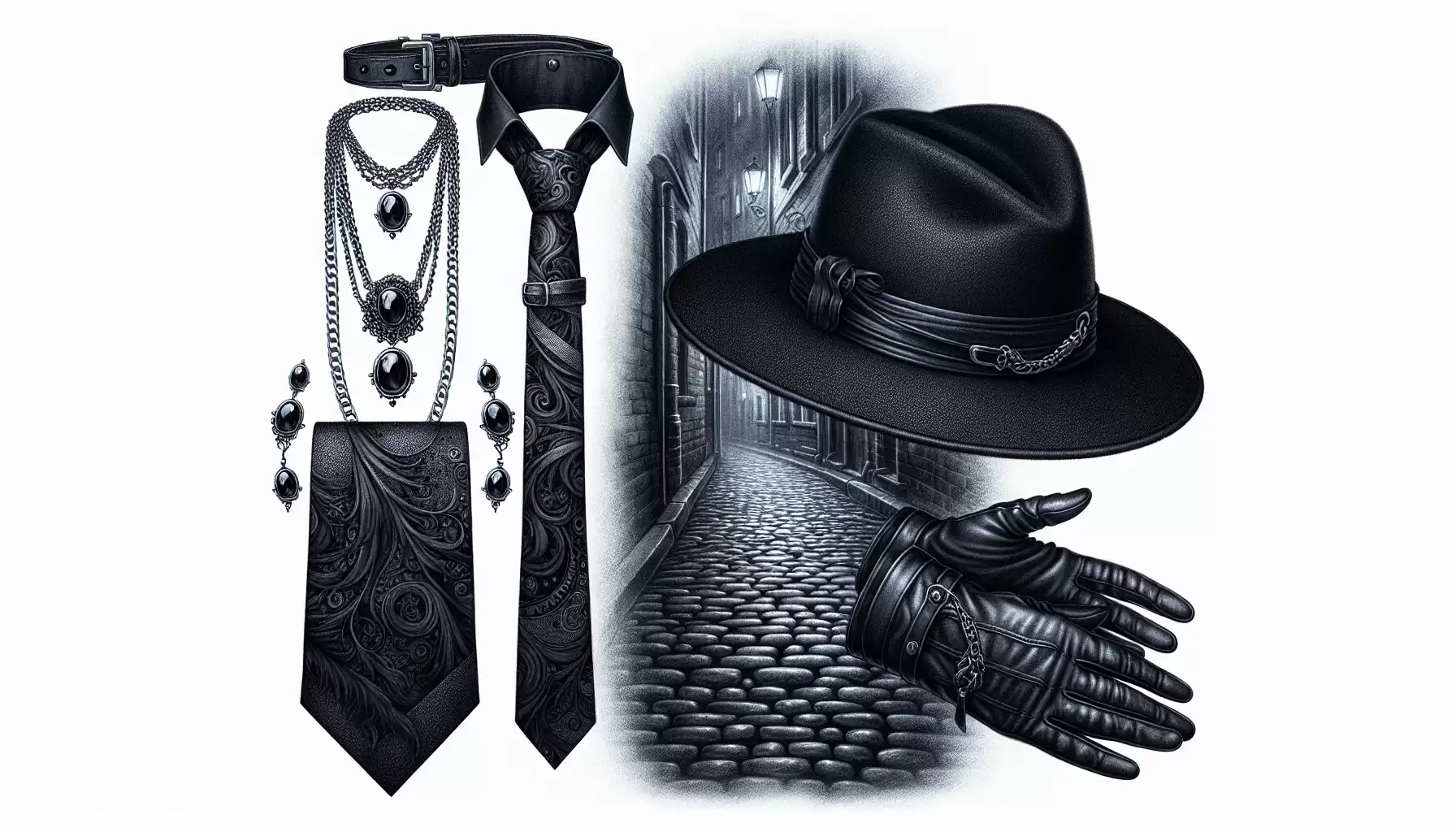 Gothic Herren-Look Accessoires