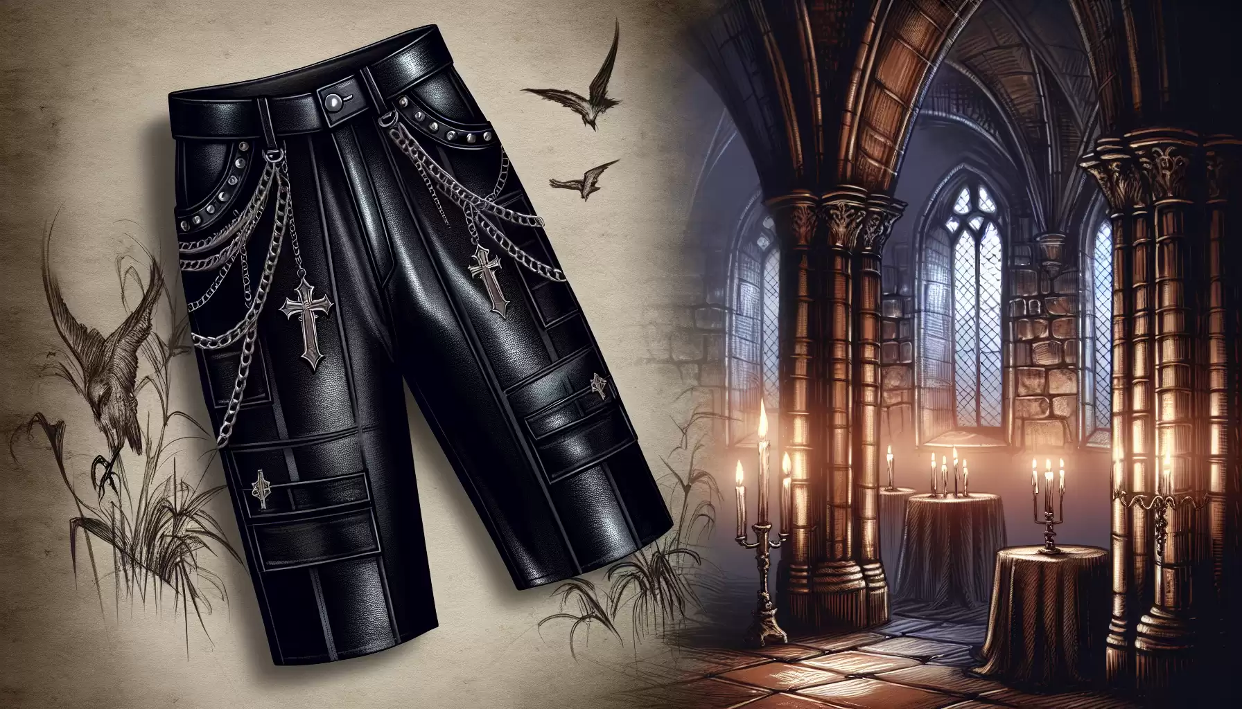 Gothic Hosen für Herren