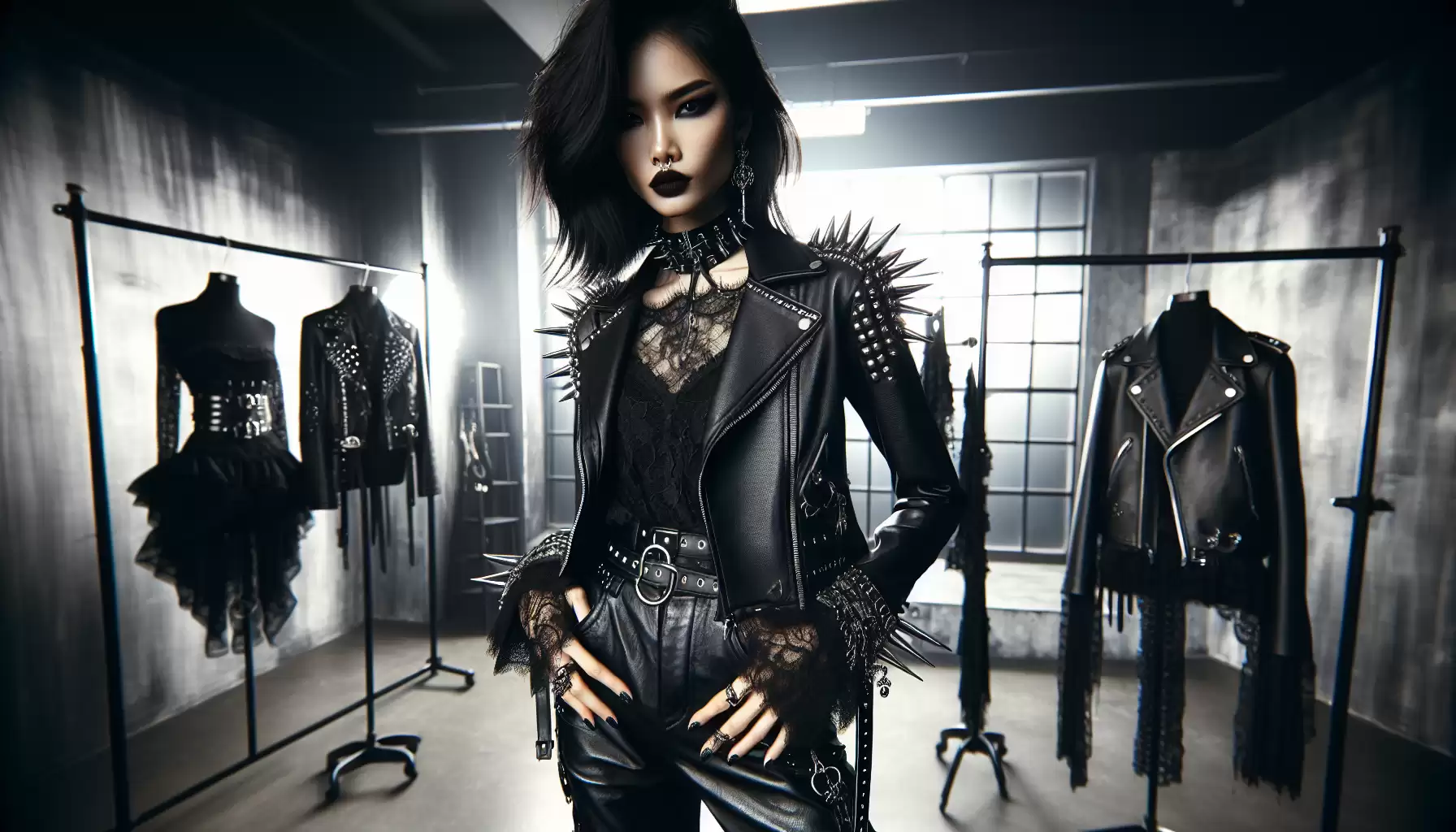 Gothic Rock Fashion Outfit
