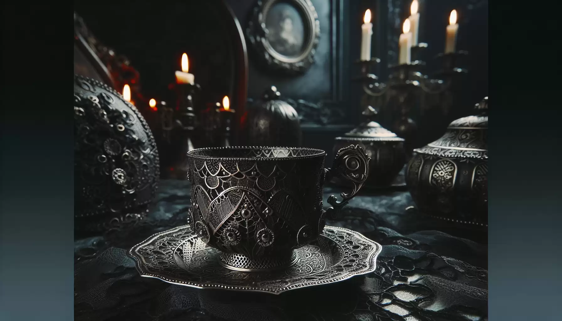 Gothische Teetasse Design