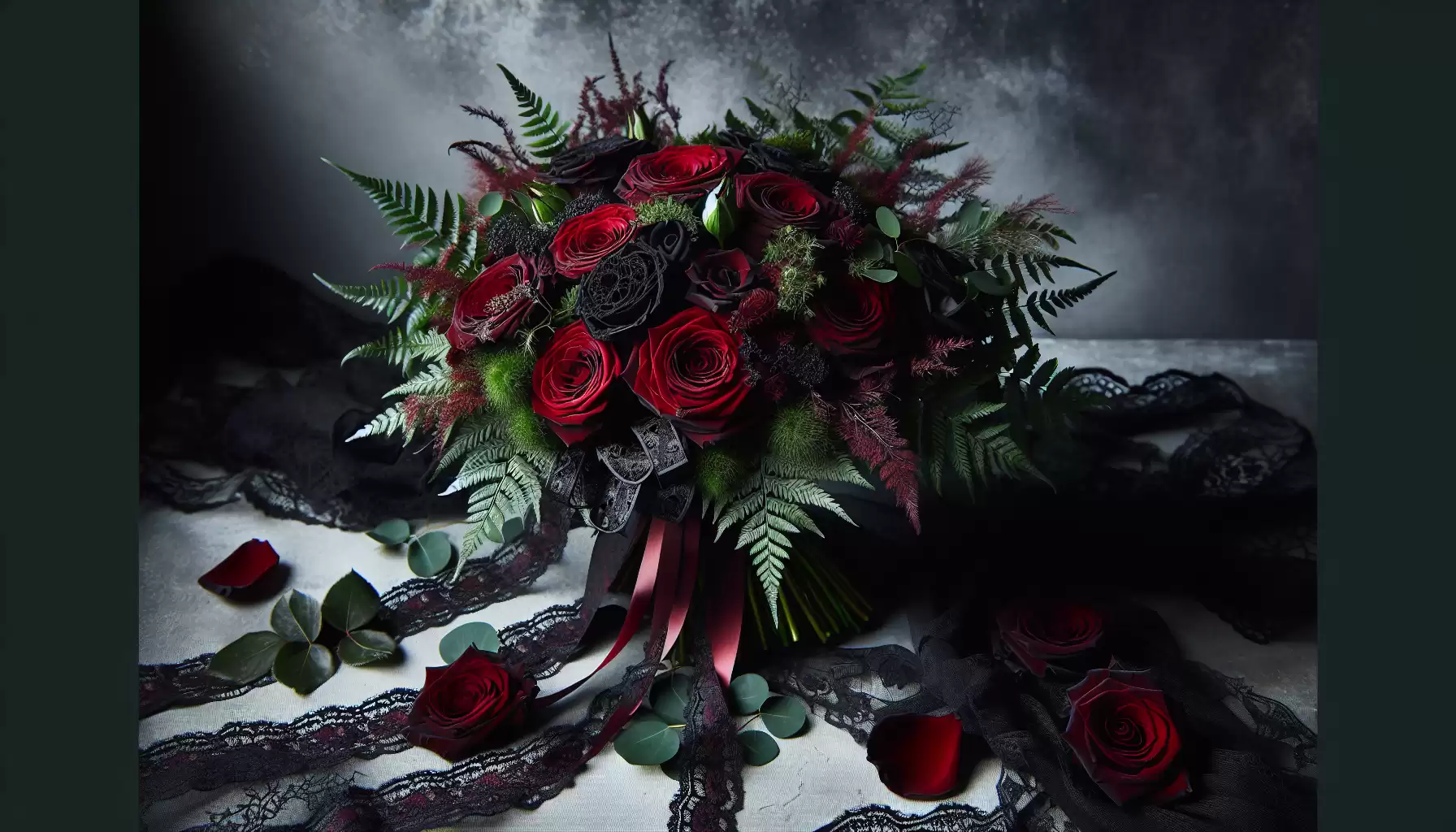 Gothische Blumendekoration