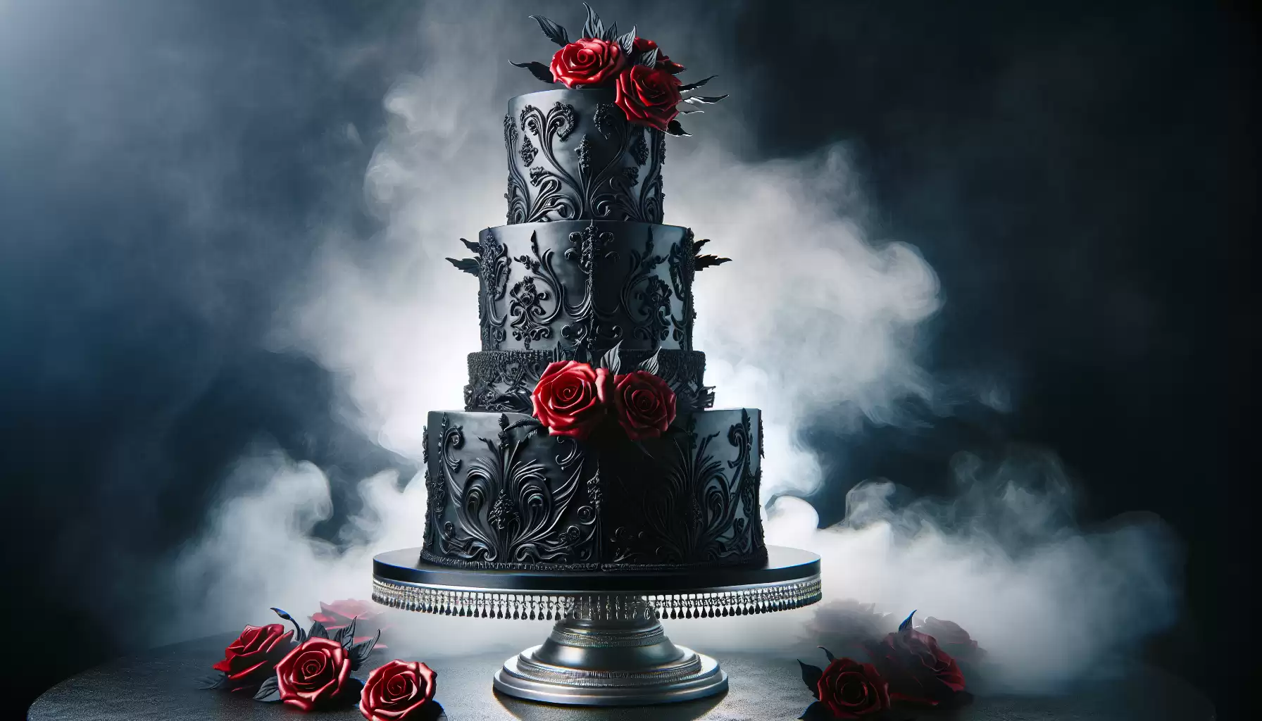 Einzigartige Gothische Hochzeitstorte