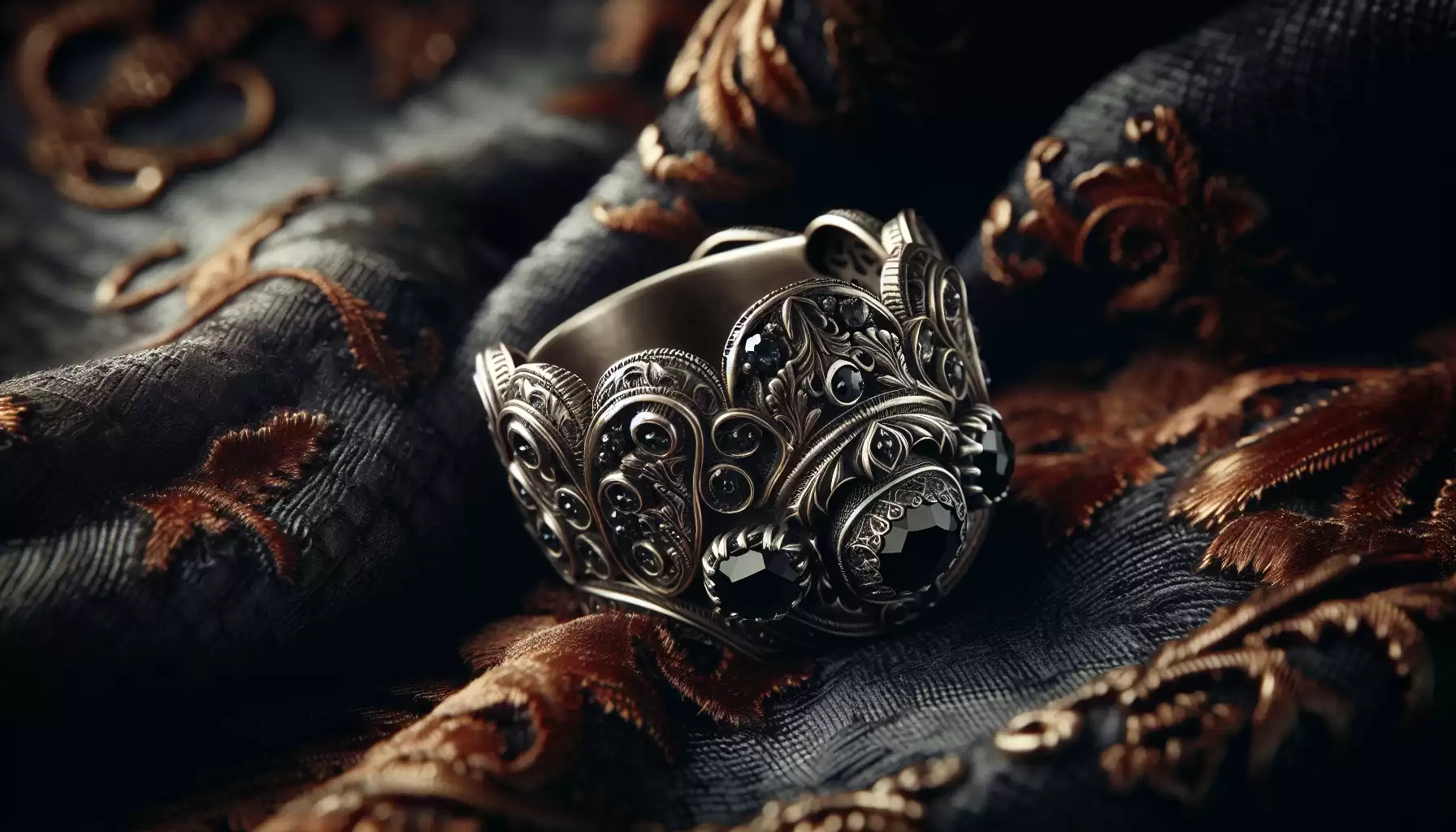 Gotische Vintage-Ringe Darstellung
