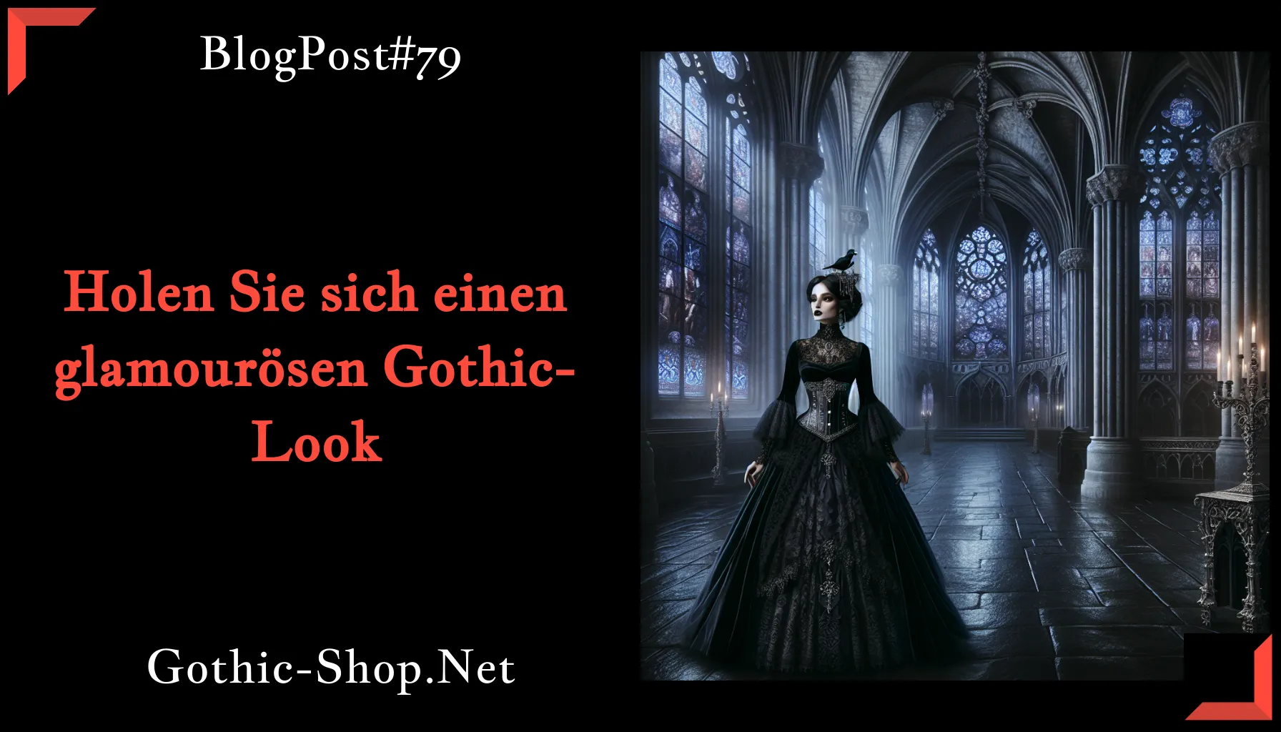 Holen Sie sich einen glamourösen Gothic-Look