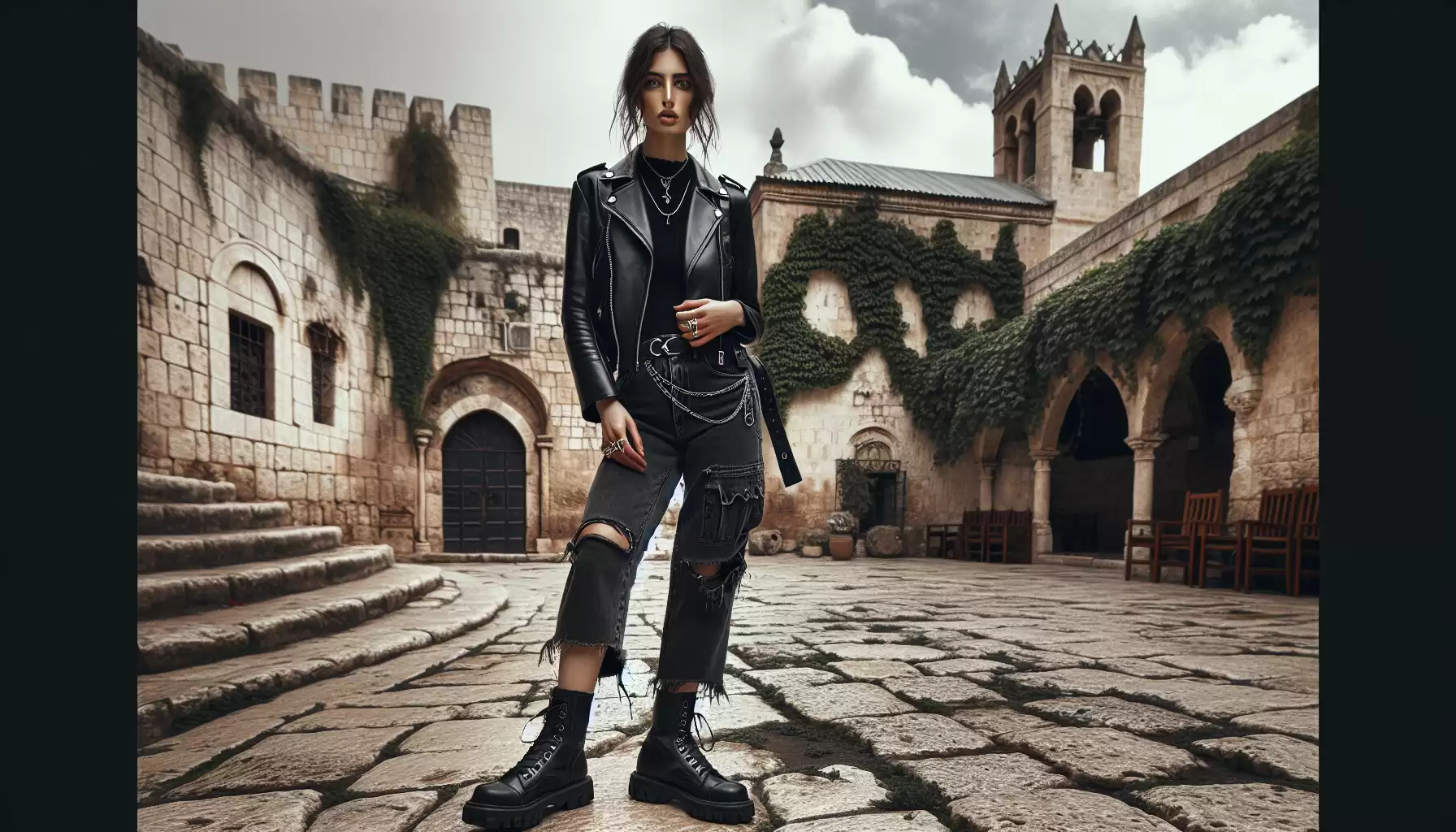 Lässiger Gothic Alltagslook