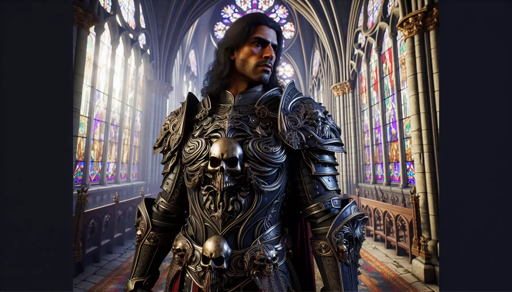 Männliche Gothic Krieger